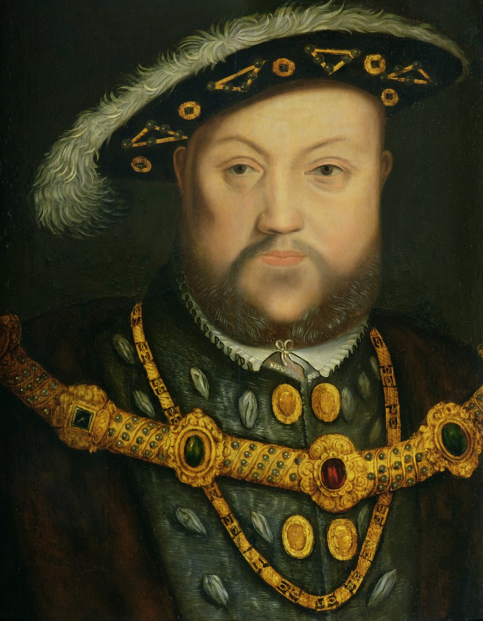 Portrét Jindřicha VIII. (1491-1547) ve šperkovém řetězu a kožešinovém rouchu od Hans Holbein the Elder