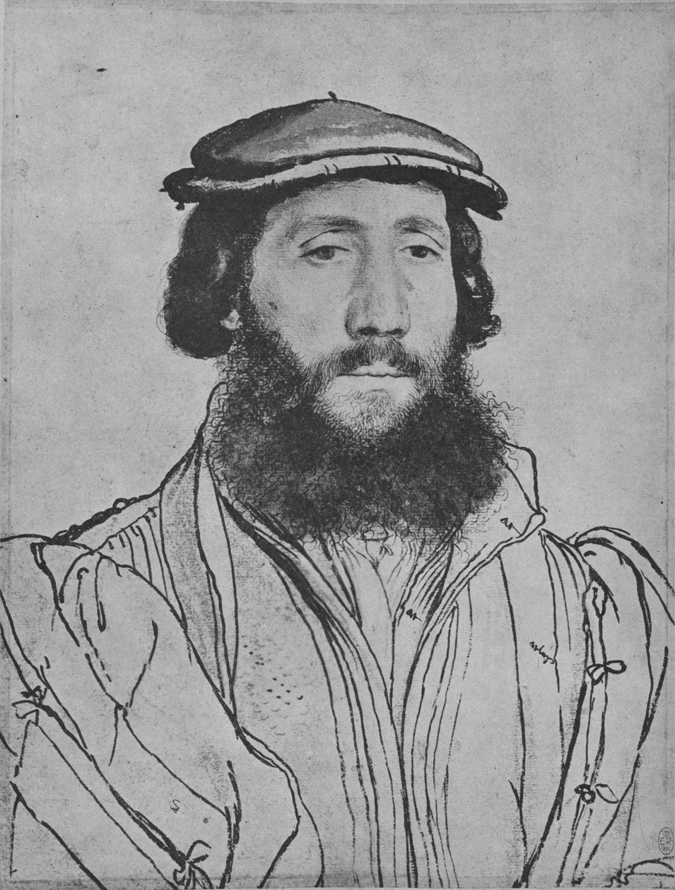 A Gentleman: Unknown, c1535 1945 od Hans Holbein der Jüngere