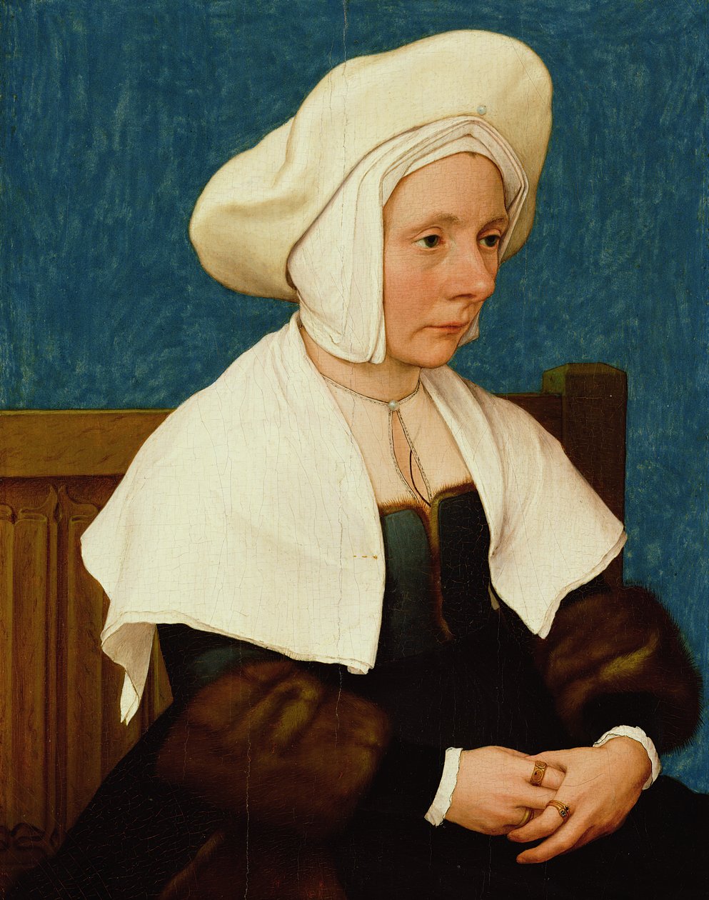 Žena, 1532-34 (tempera a olej na dubovém panelu) od Hans Holbein der Jüngere