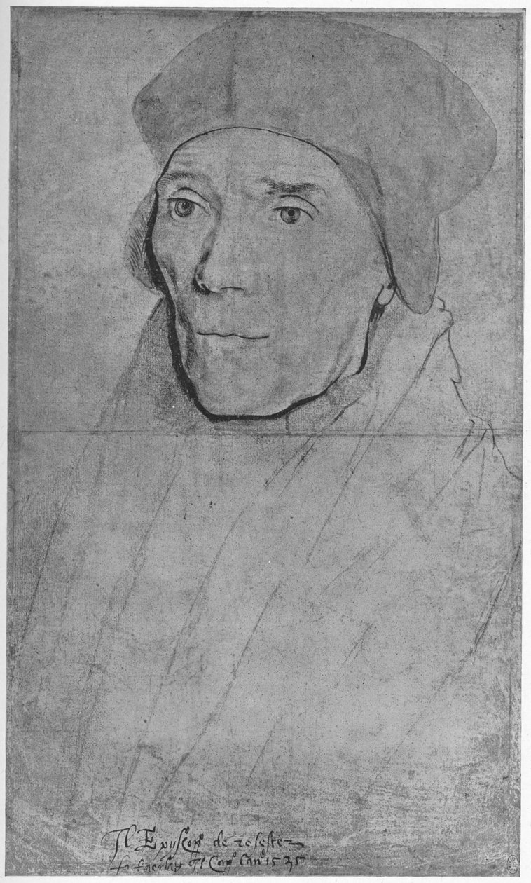 Kardinál Fisher, biskup z Rochesteru, 1532-1534 1945 od Hans Holbein der Jüngere