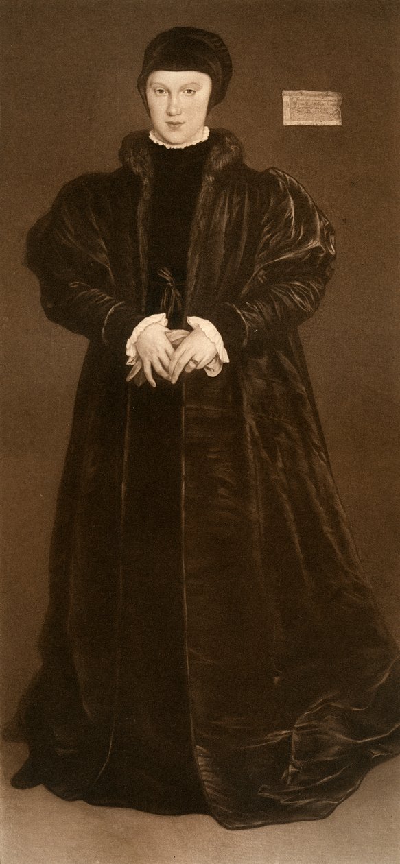 Christina Dánská, vévodkyně z Milána, 1538, 1902 od Hans Holbein der Jüngere