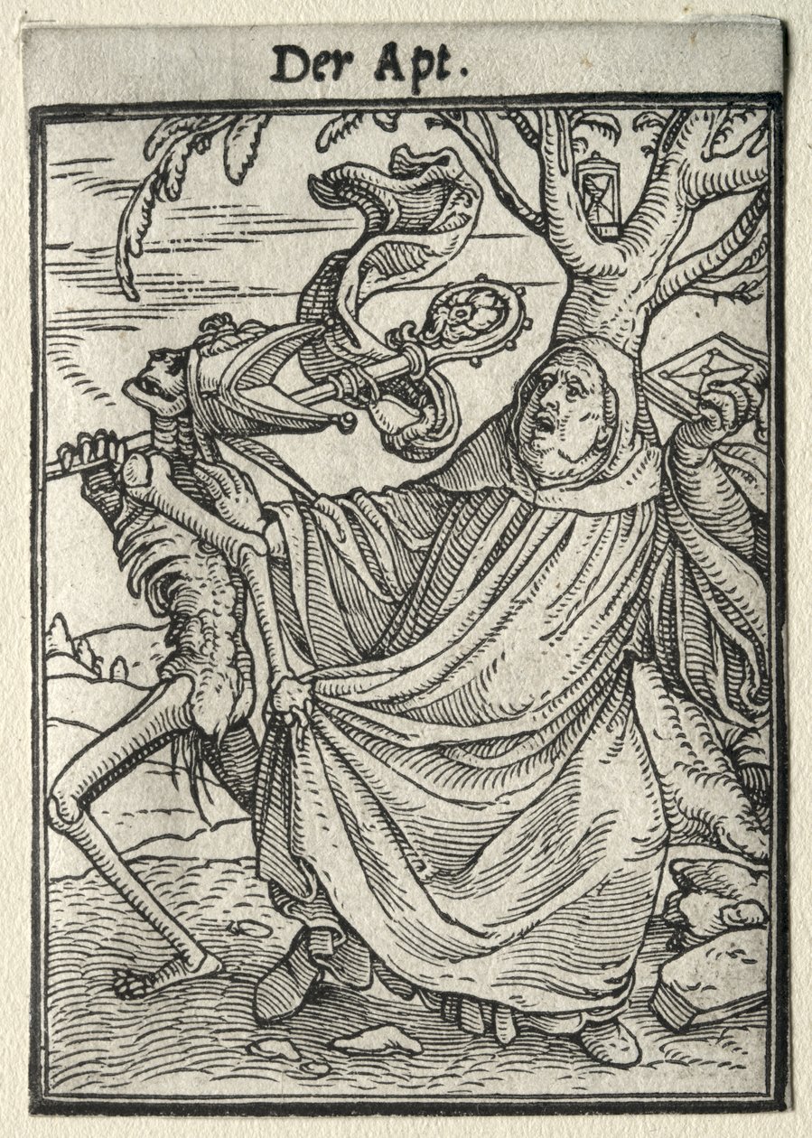 Tanec smrti: Opat od Hans Holbein the Younger
