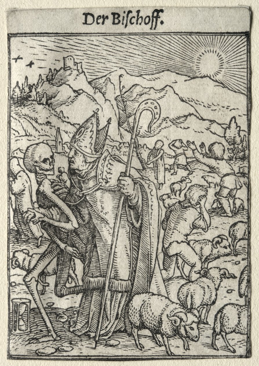 Tanec smrti: Biskup od Hans Holbein the Younger