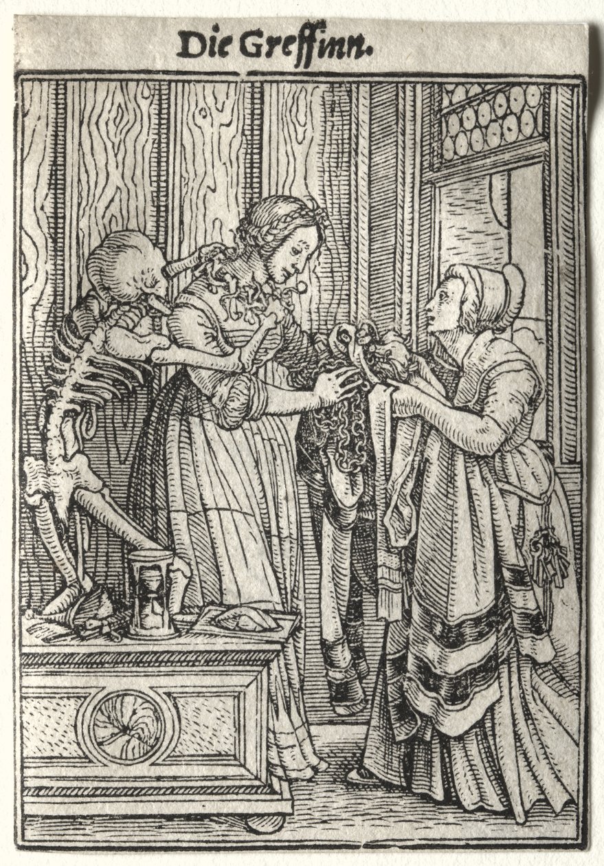 Tanec smrti: Hraběnka od Hans Holbein the Younger