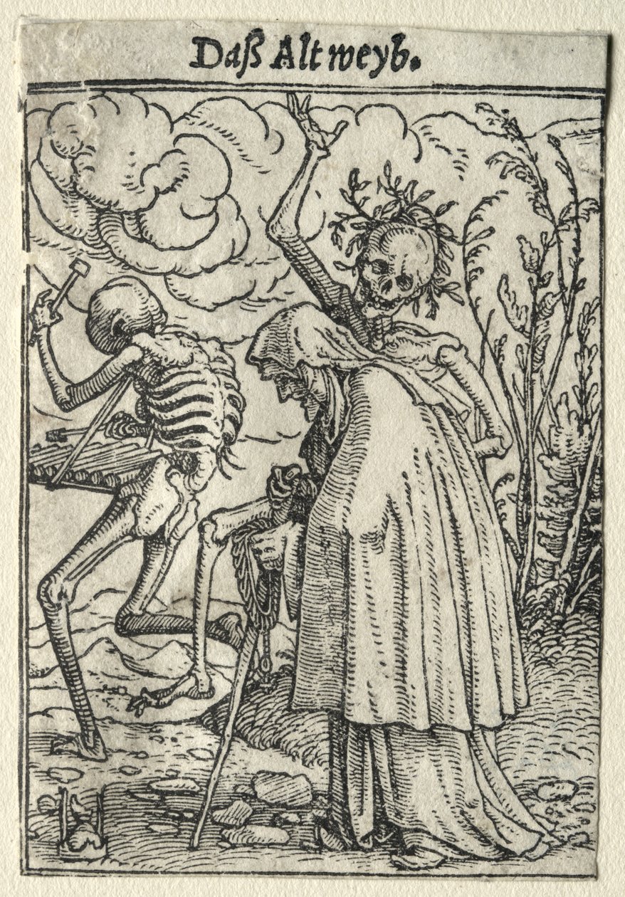 Tanec smrti: Stařena od Hans Holbein the Younger