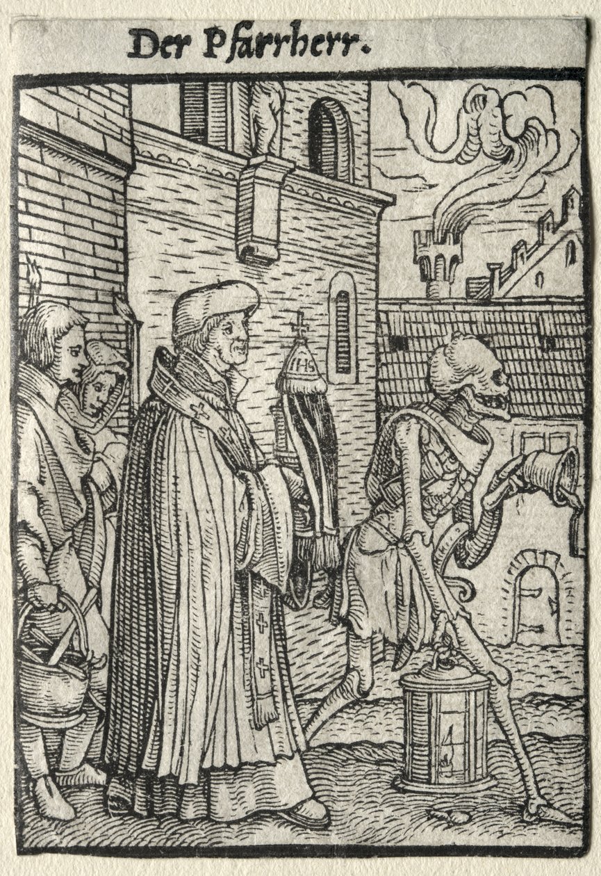 Tanec smrti: Pastor od Hans Holbein the Younger