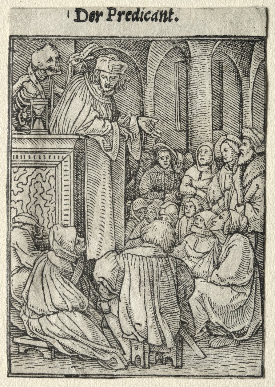 Tanec smrti: Kazatel od Hans Holbein the Younger