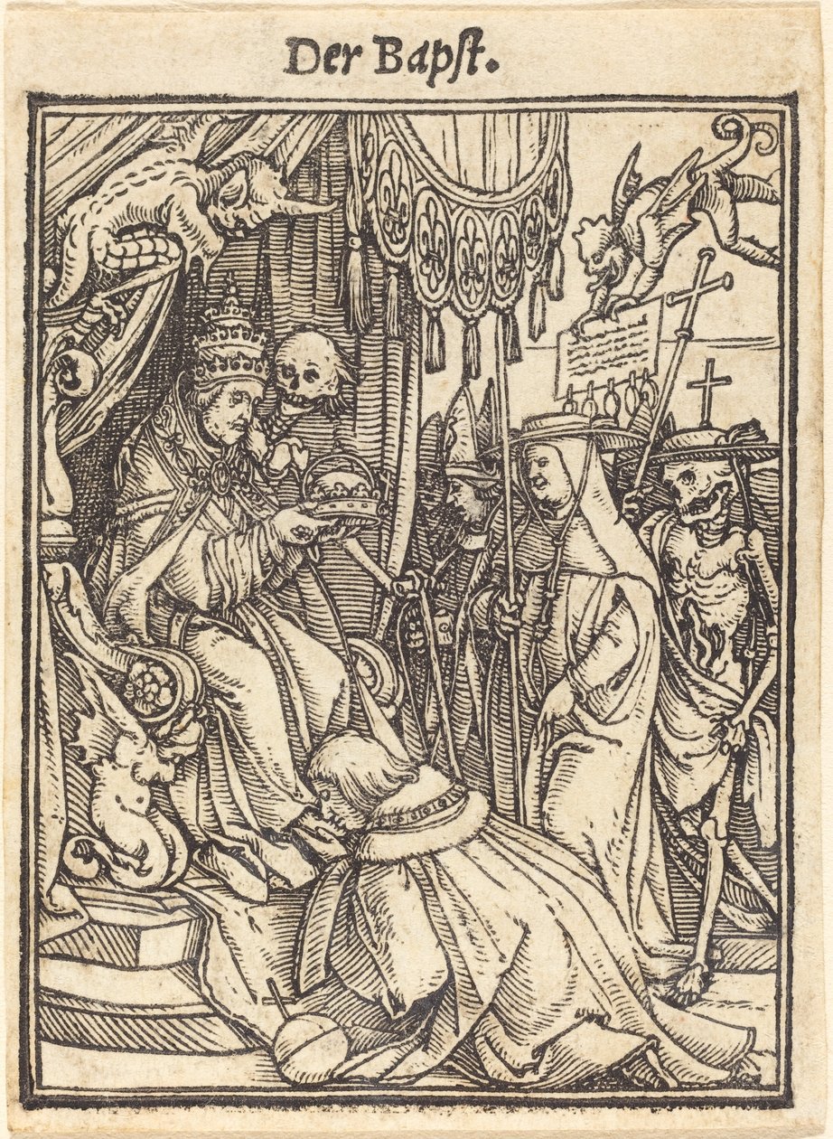 Papež od Hans Holbein der Jüngere