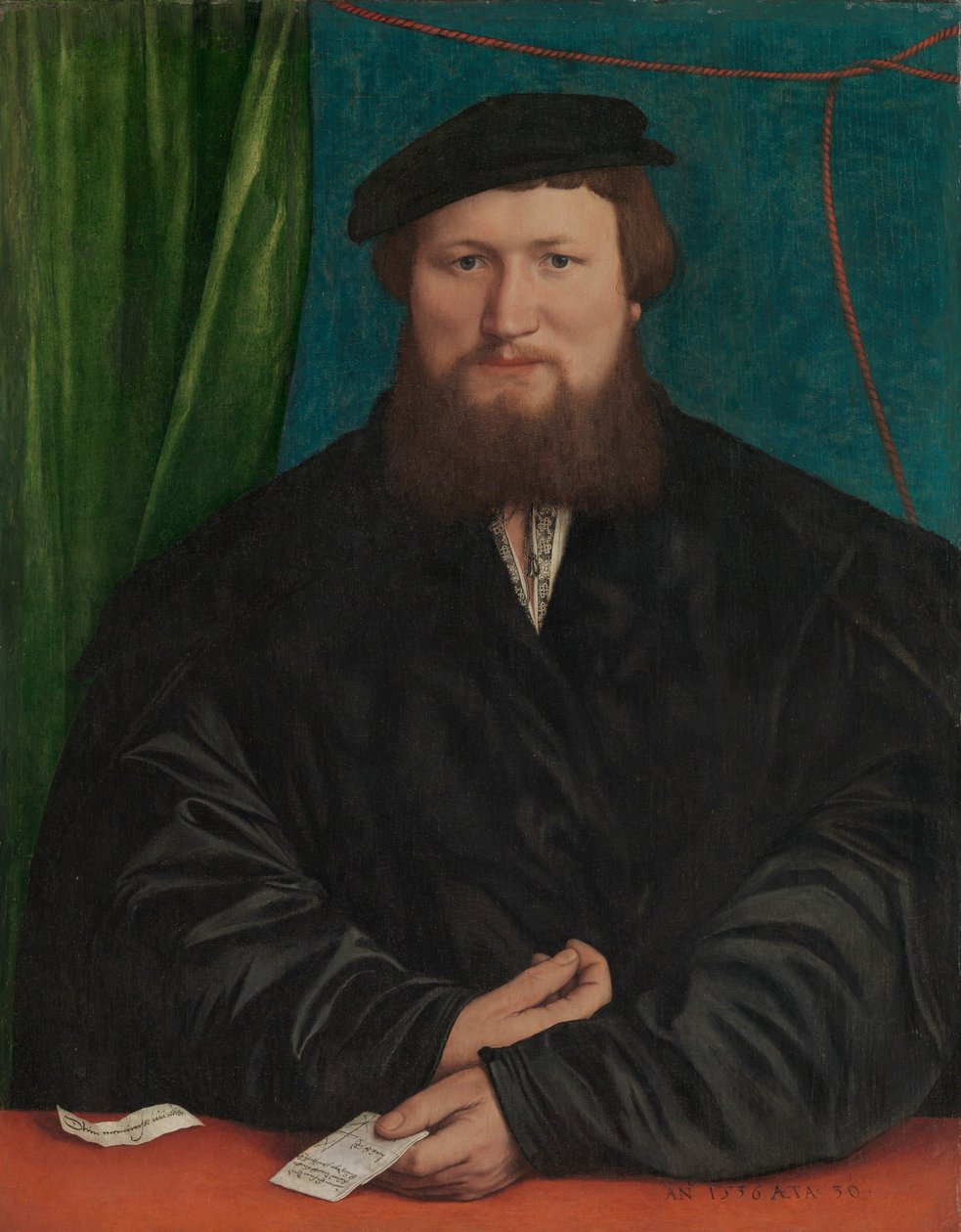 Derick Berck z Kolína nad Rýnem, 1536 (olej na plátně, přeneseno ze dřeva) od Hans Holbein der Jüngere