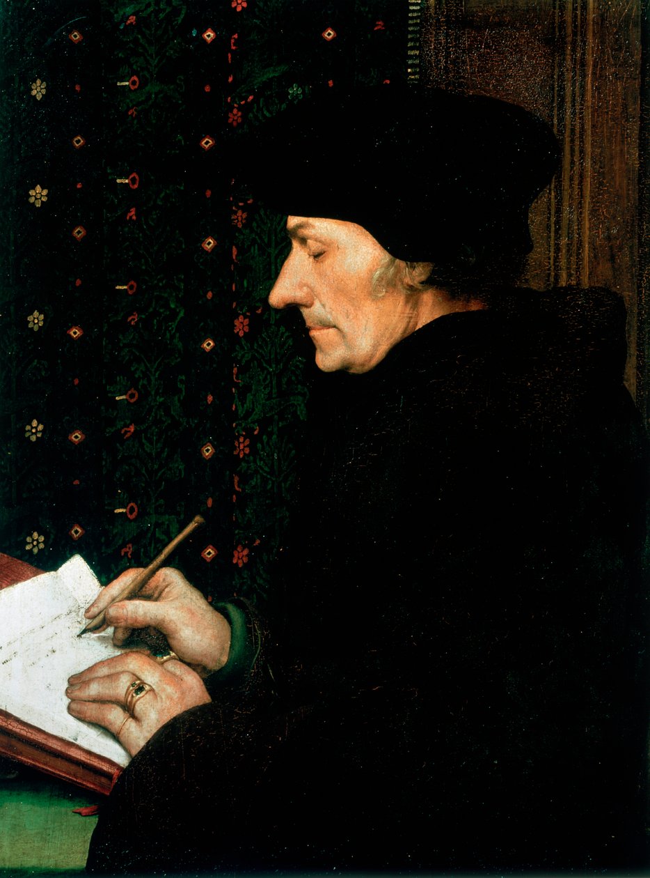 Desiderius Erasmus , holandský humanista a učenec, 1523 od Hans Holbein der Jüngere