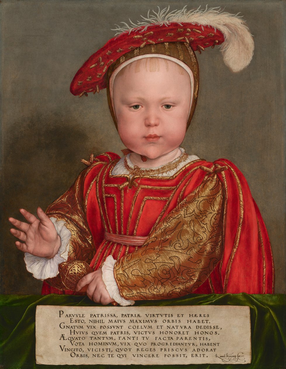 Eduard VI. jako dítě od Hans Holbein the Younger