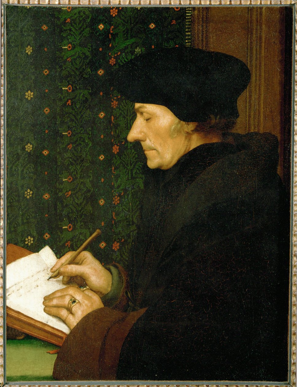 Erasmus Rotterdamský, humanista a spisovatel... od Hans Holbein the Younger