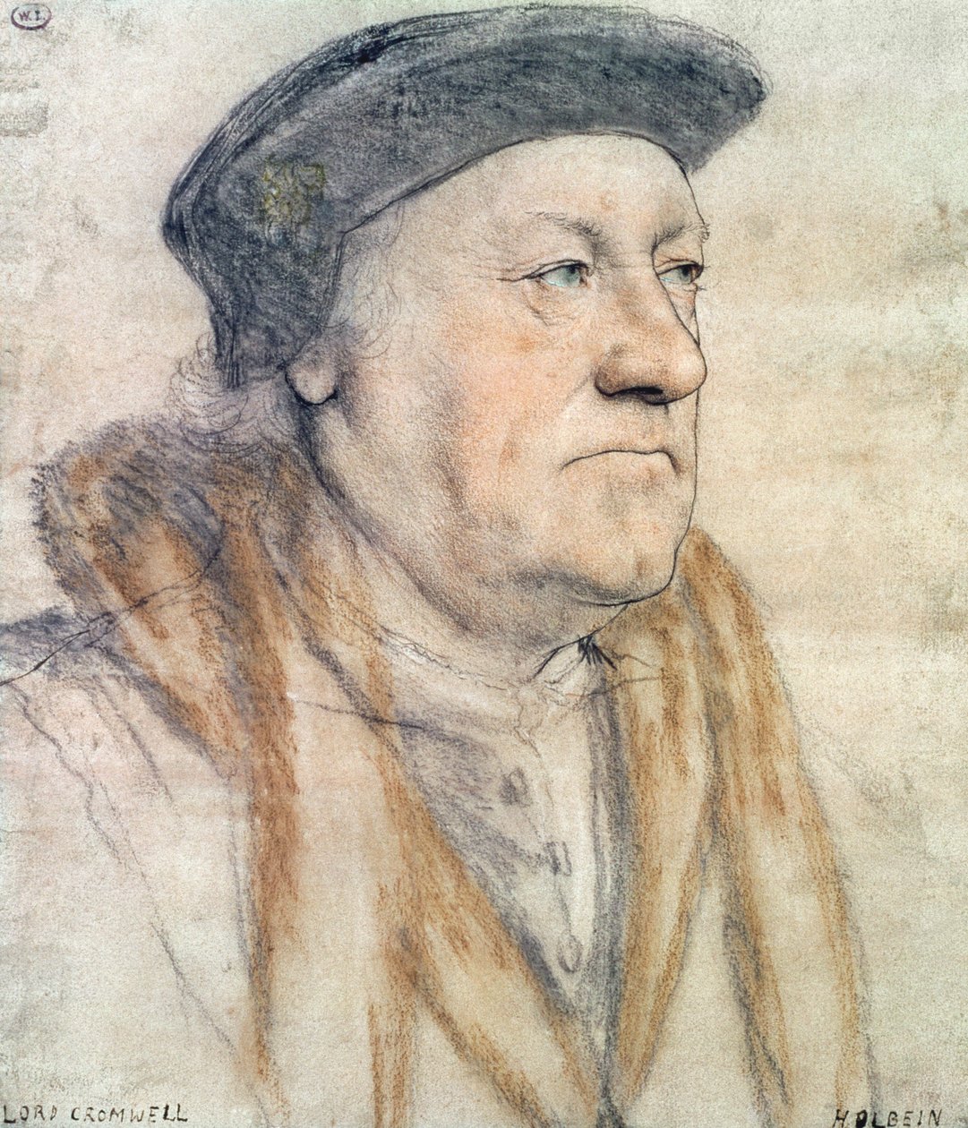 George Nevill, 3. baron Bergavenny, kolem 1532-35 (pero a inkoust, křída, lazurovací a tělová barva na papíře) od Hans Holbein der Jüngere