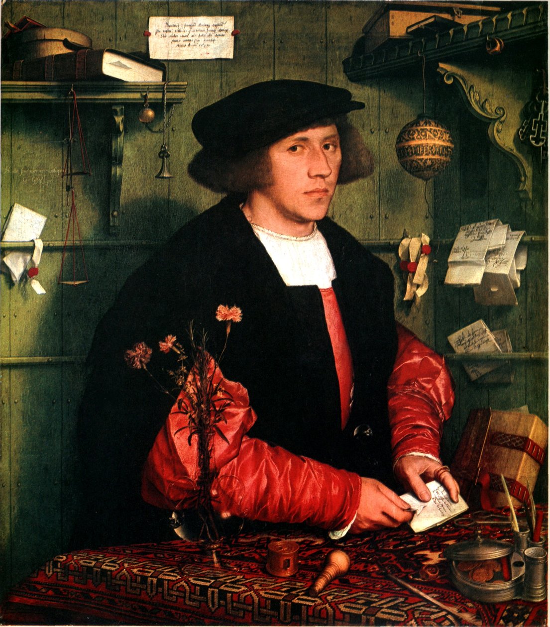 Německy: Der Kaufmann Georg Gisze Kupec Georg Gisze od Hans Holbein the Younger