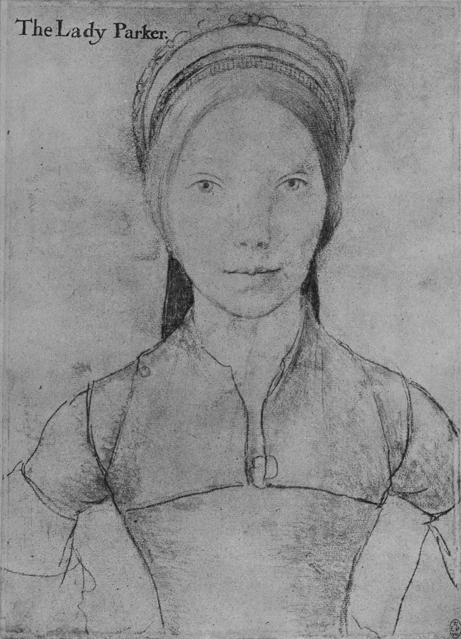 Grace, Lady Parker, c1540-1543 1945 od Hans Holbein der Jüngere