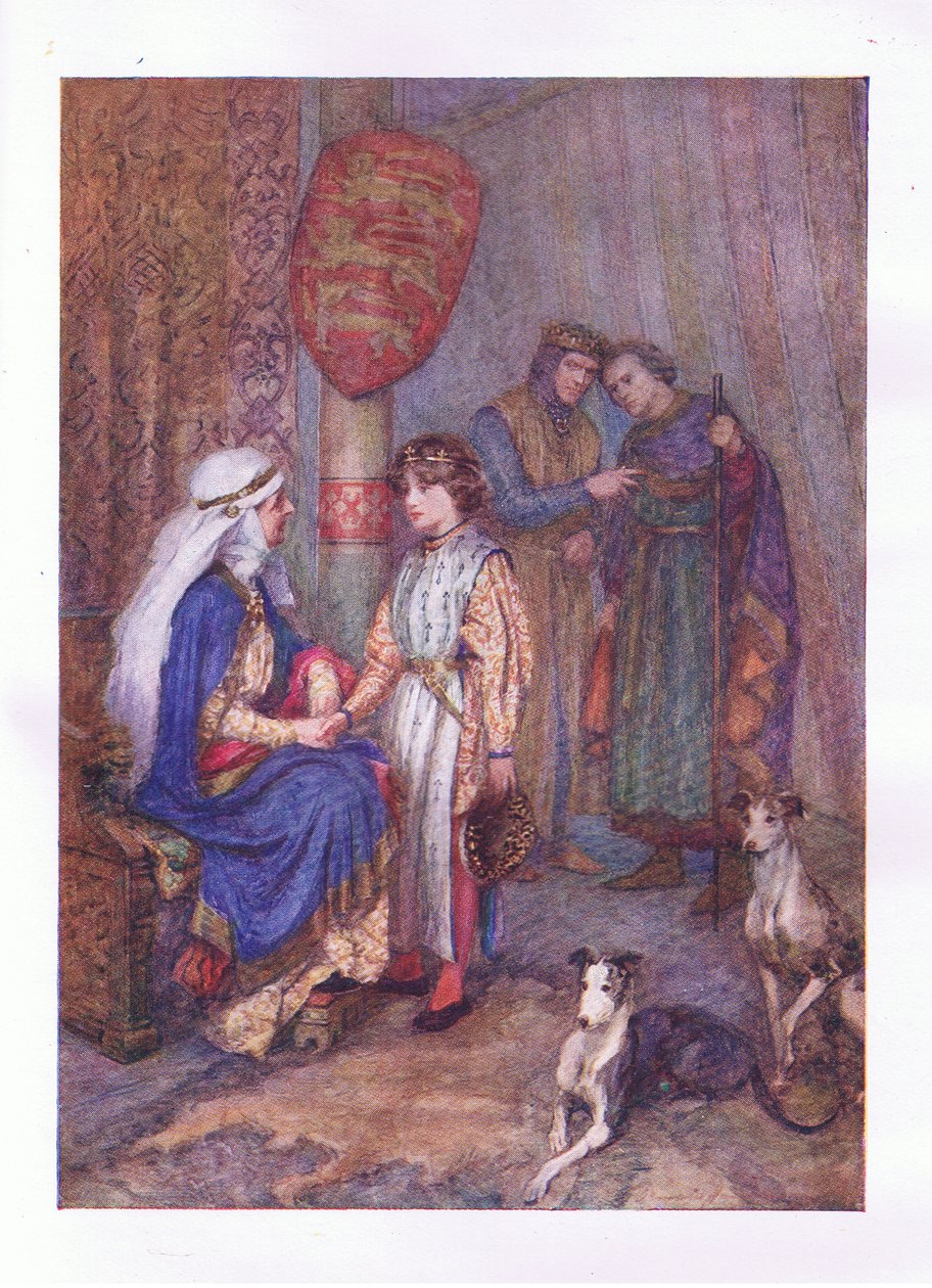 Huberte, Huberte, vrhněte oko na mladého chlapce (King John), z The Complete Works of Shakespeare vydané George Harrap & Co Ltd, 20. léta od Hans Holbein der Jüngere