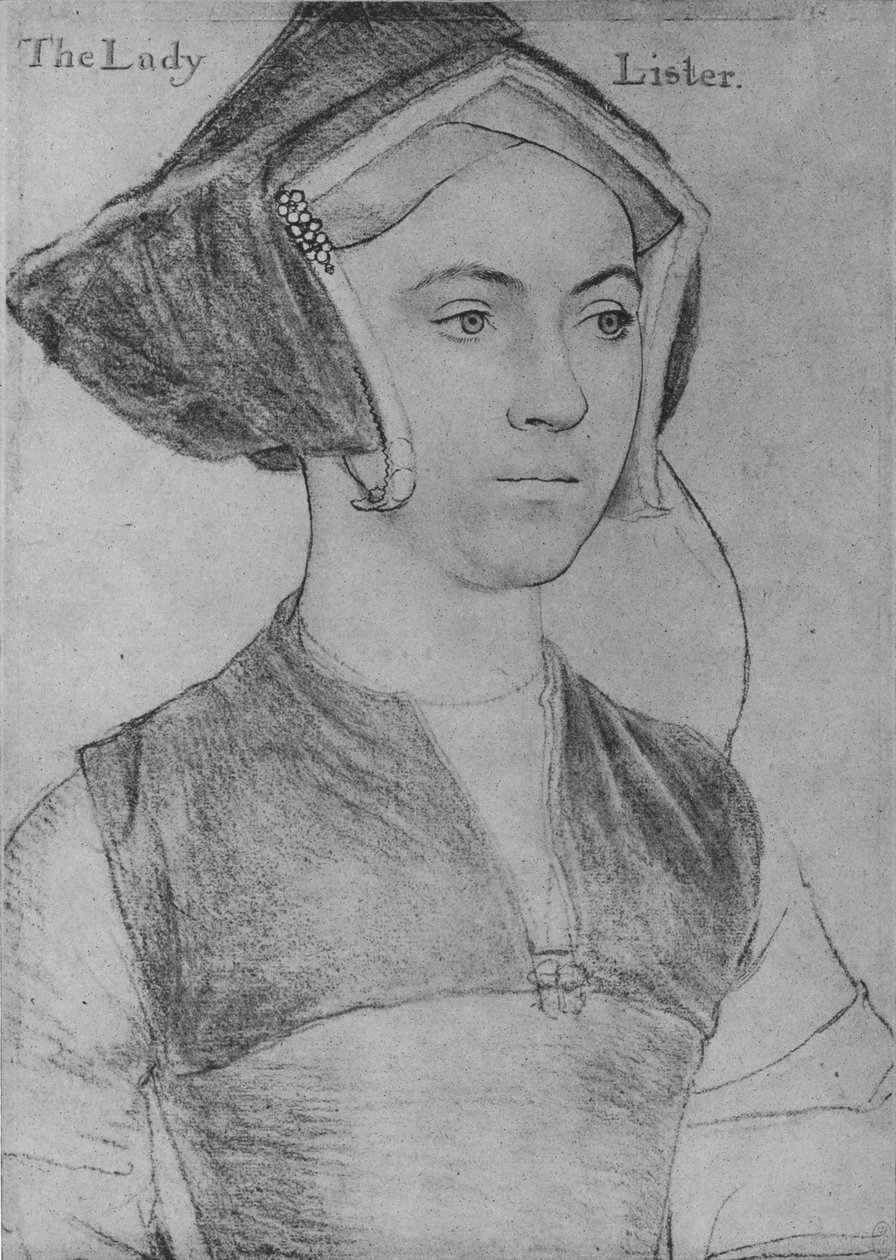 Jane, Lady Lister, c1532-1543 1945 od Hans Holbein der Jüngere