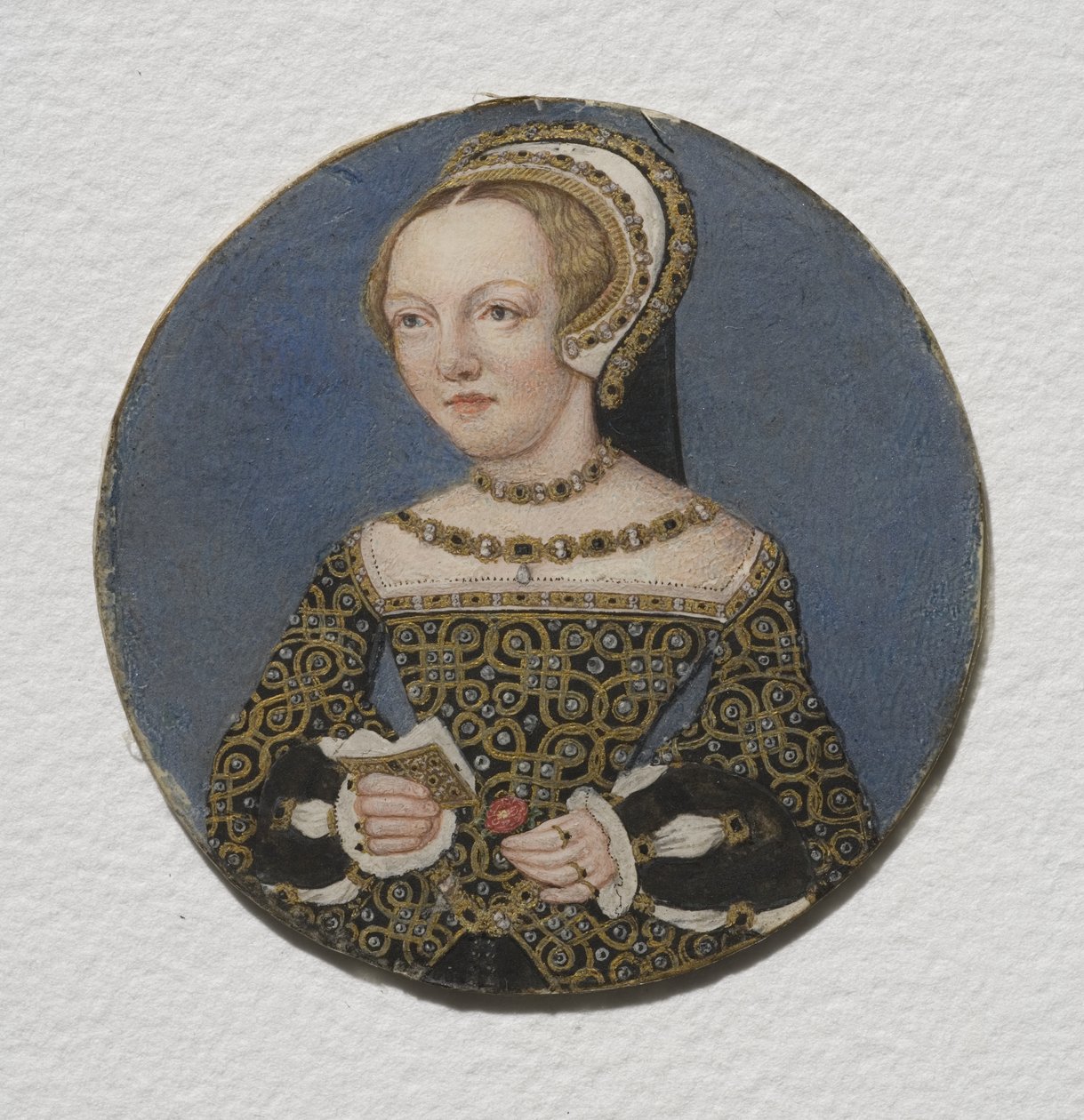 Lady Mary Howard, cca 1533 (wc na pergamenu) od Hans Holbein der Jüngere