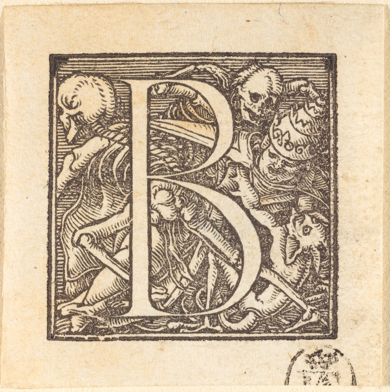 Písmeno B od Hans Holbein der Jüngere