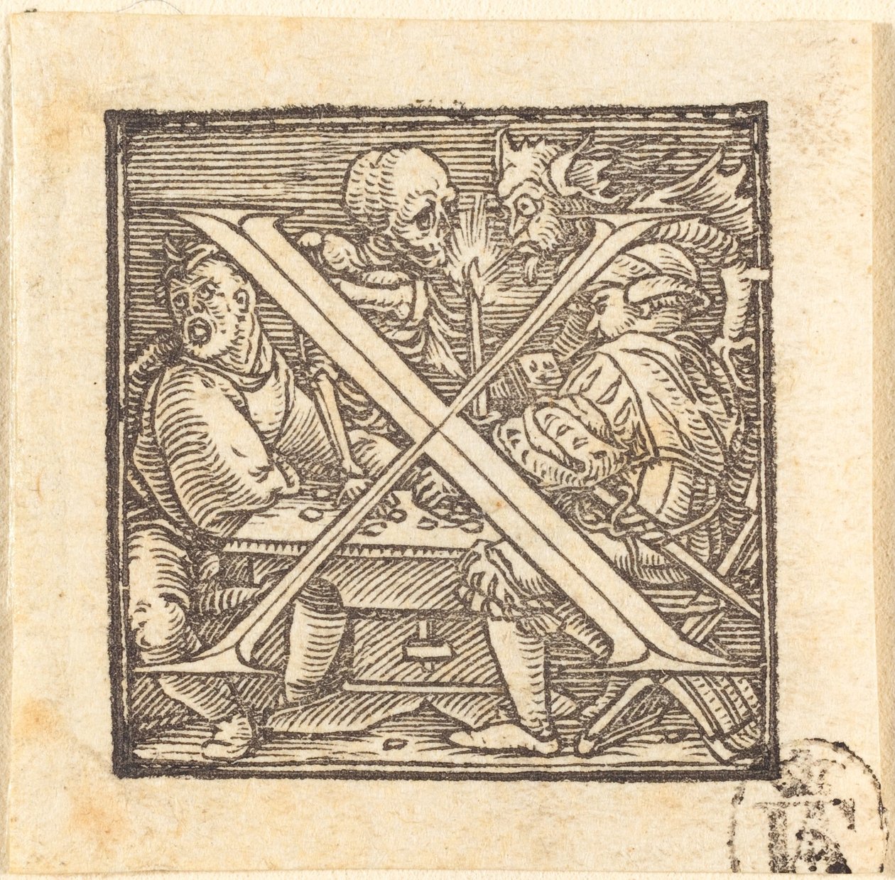 Písmeno X od Hans Holbein der Jüngere