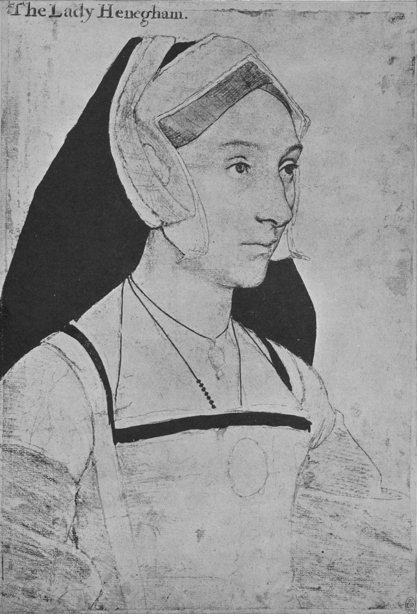 Mary, Lady Heveningham, c1532-1543 1945 od Hans Holbein der Jüngere