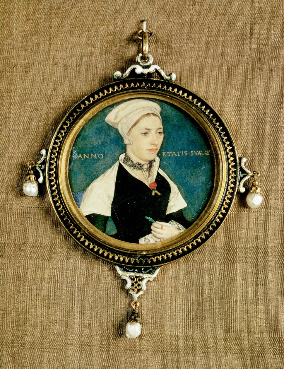 Miniaturní portrét Margaret Pembertonové od Hans Holbein the Younger