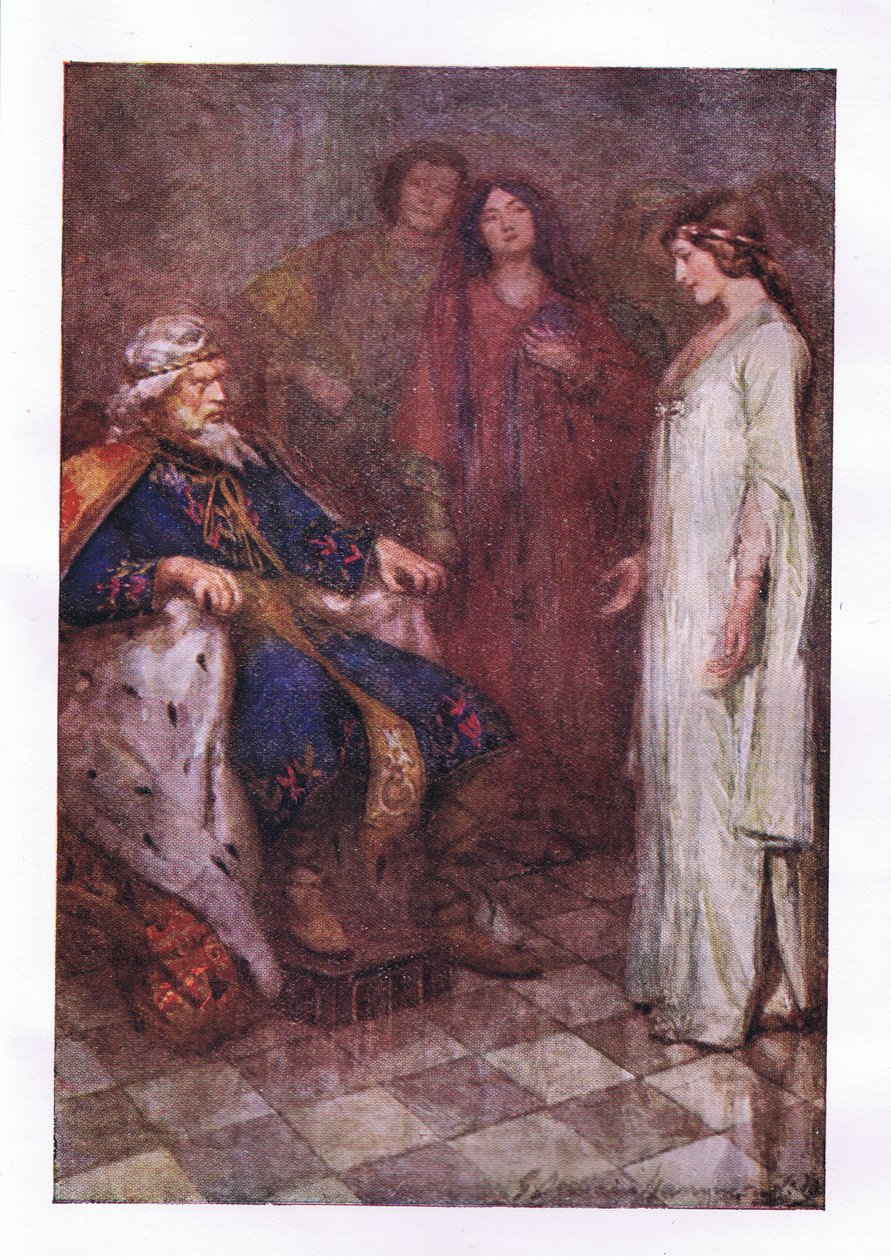 Nic, můj pane, z The Complete Works of Shakespeare vydané společností George Harrap & Co Ltd, 20. léta od Hans Holbein der Jüngere