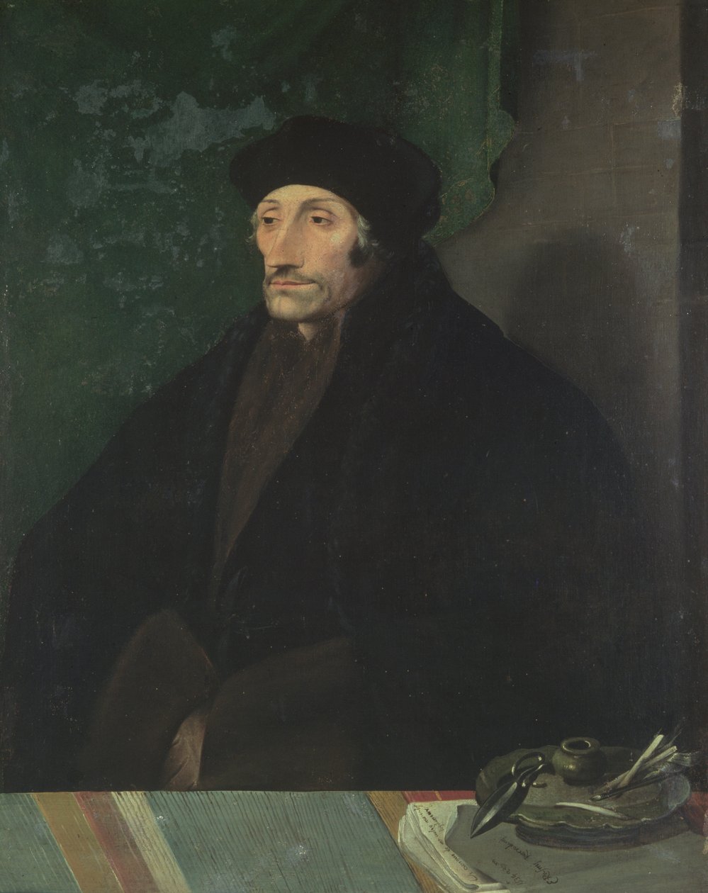 Portrét Erasma Rotterdamského, kolem roku 1530 (malba) od Hans Holbein der Jüngere