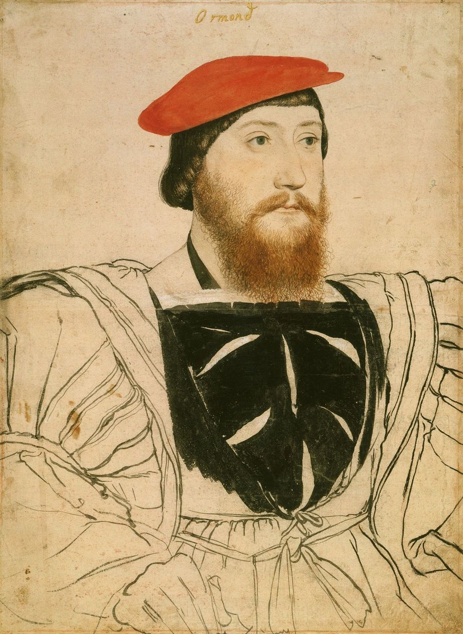 Portrét Jamese Butlera, 9. hraběte z Ormondu, asi 1537 od Hans Holbein der Jüngere