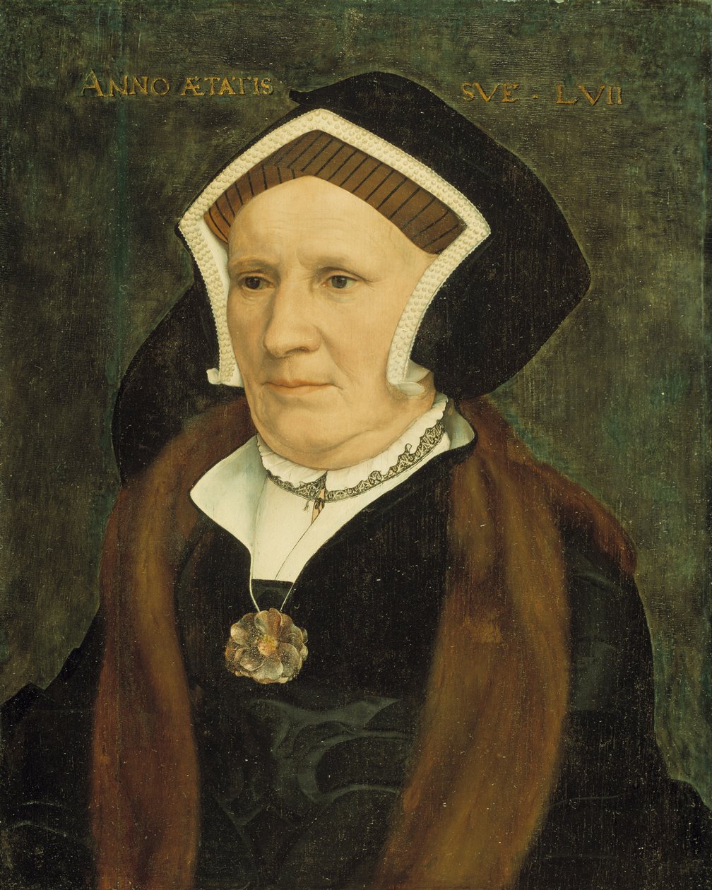Portrét Lady Margaret Butts, 1543 od Hans Holbein der Jüngere