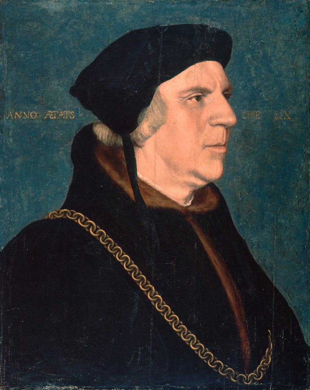 Portrét sira Williama Buttse, 1543 od Hans Holbein der Jüngere