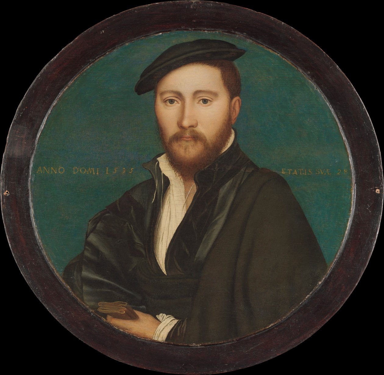 Portrét muže, 1535 (olej a zlato na dubu) od Hans Holbein der Jüngere