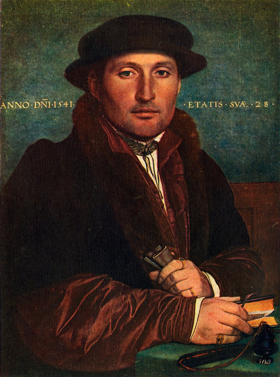 Portrét muže, 1541, 1909 od Hans Holbein der Jüngere