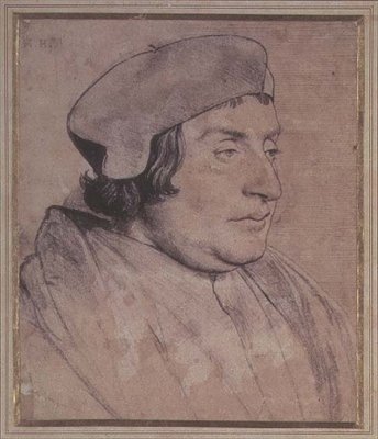 Portrét učence nebo duchovního (černá křída) od Hans Holbein der Jüngere
