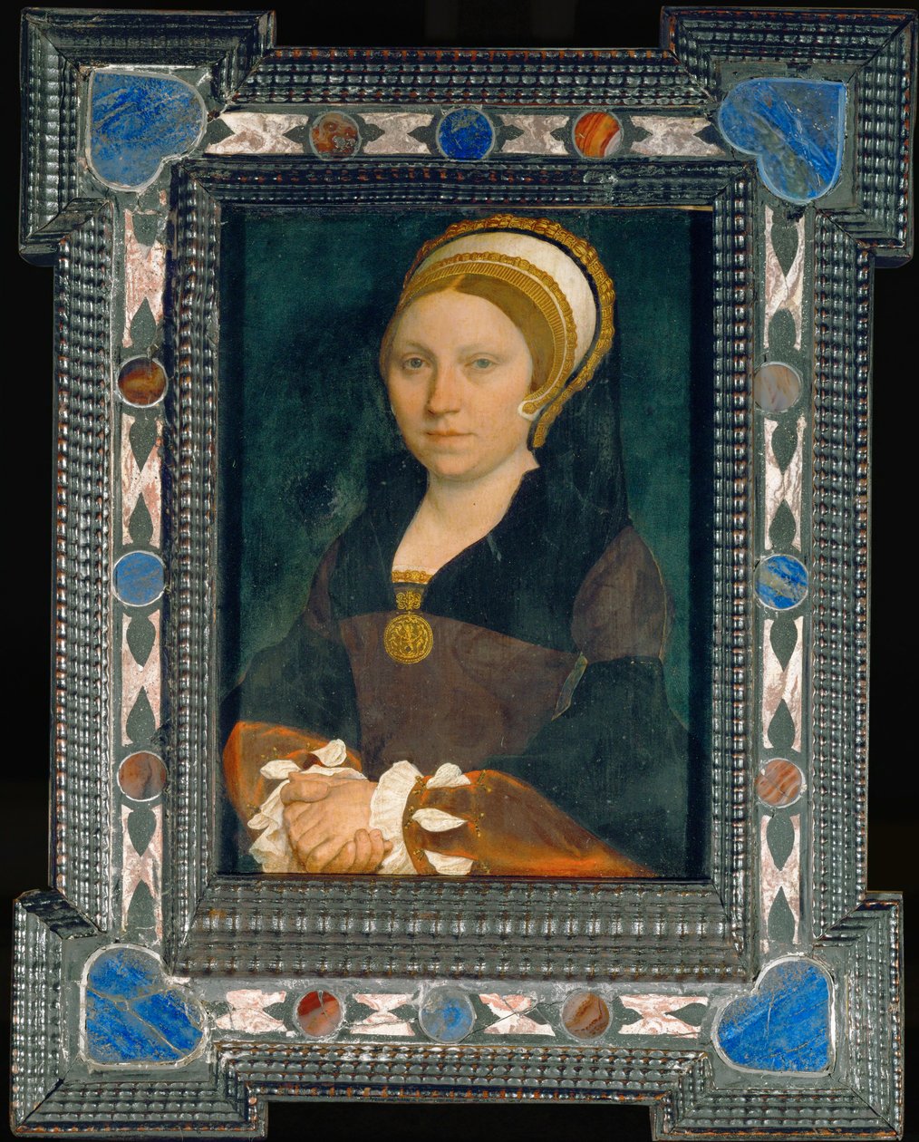 Portrét anglické dámy, po roce 1540 (malba na dubovém dřevě) od Hans Holbein the Younger