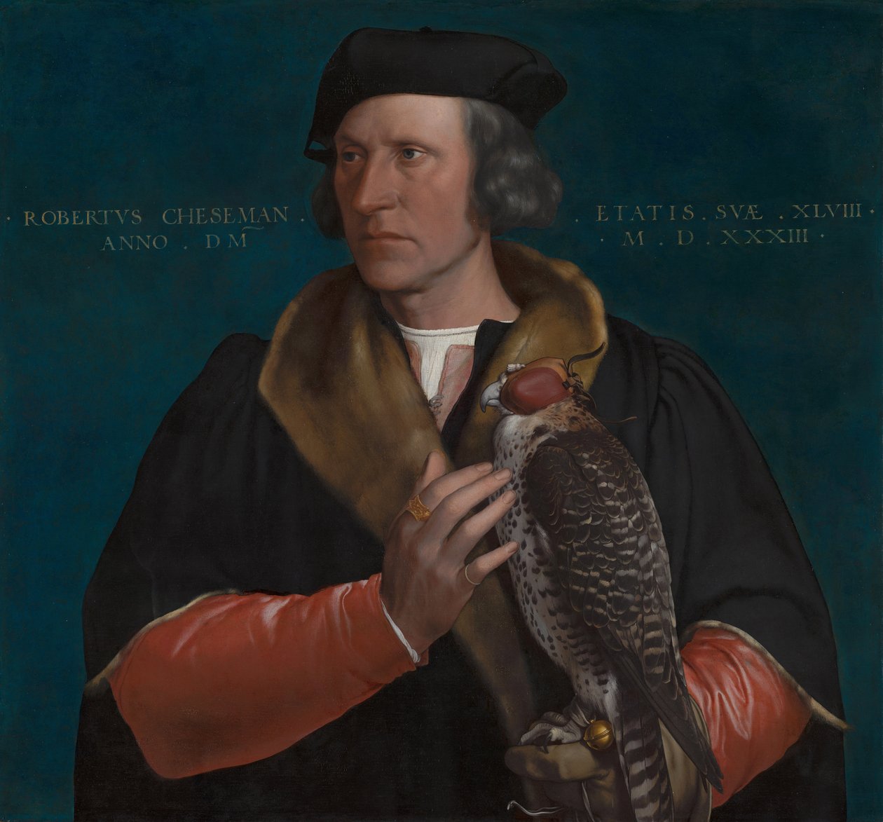 Portret van Robert Cheseman, 1533 od Hans Holbein der Jüngere