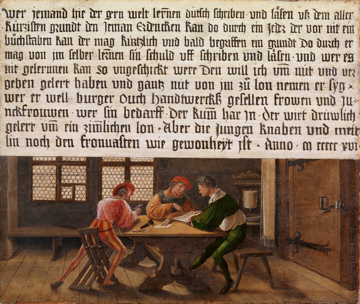 Vývěsní štít školního mistra od Hans Holbein der Jüngere