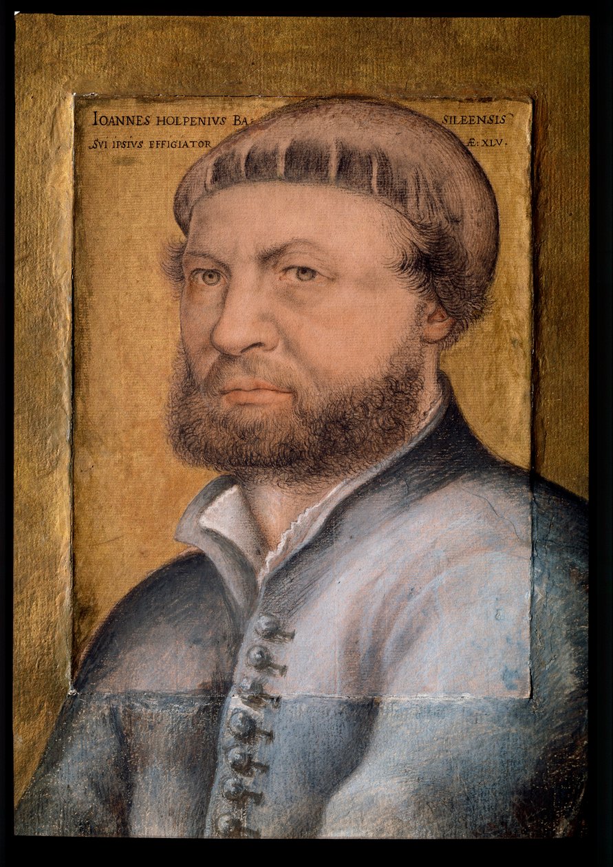 Autoportrét. Olej na dřevě od Hans Holbein der Jüngere