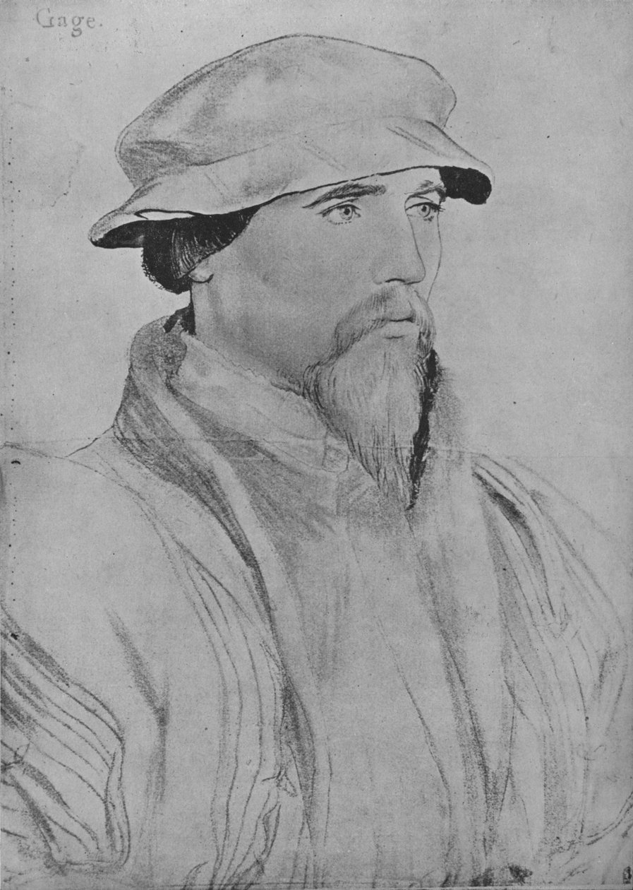 Sir John Gage, c1532-1543 1945 od Hans Holbein der Jüngere