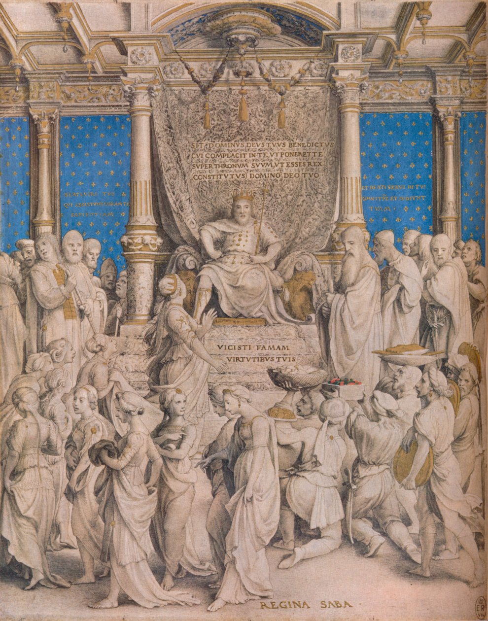 Šalomoun a královna ze Sáby, c1534 od Hans Holbein der Jüngere