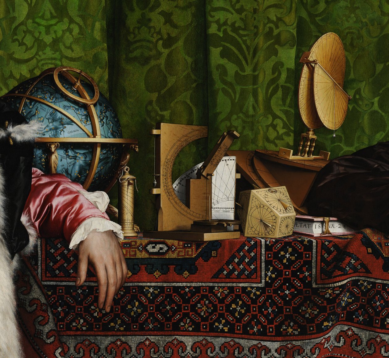 The Ambassadors Detail, 1533 od Hans Holbein der Jüngere