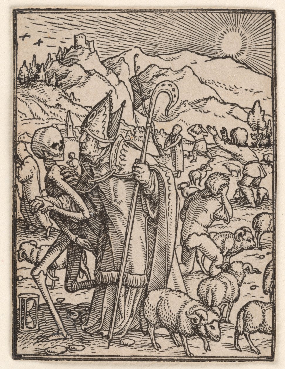 Biskup, z „Tance smrti“ od Hans Holbein the Younger