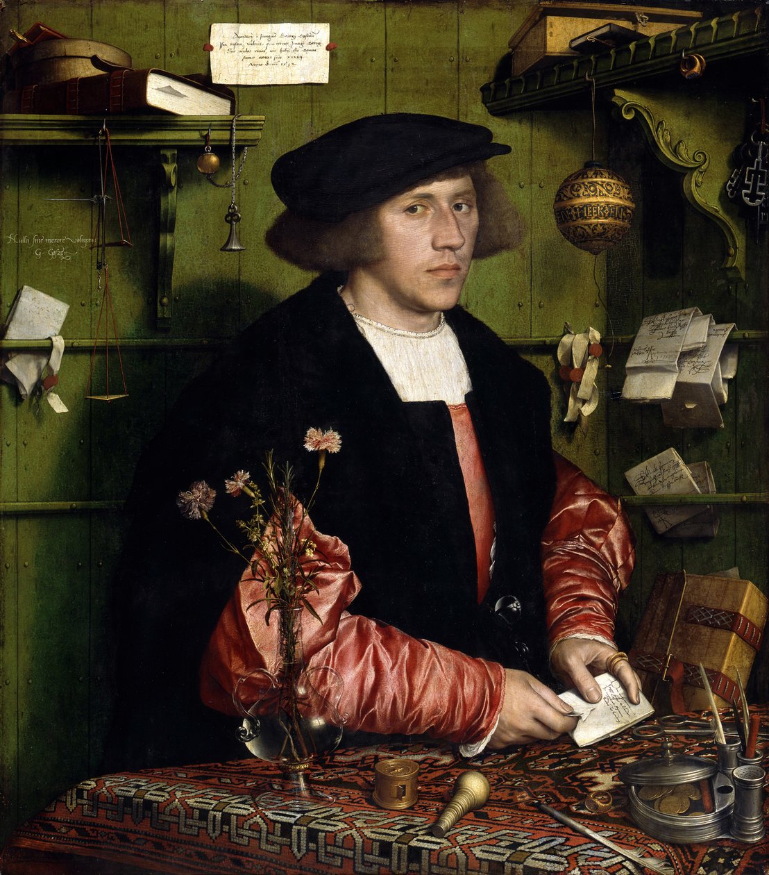 Kupec Jiří Gisze (1497-1562) od Hans Holbein the Younger