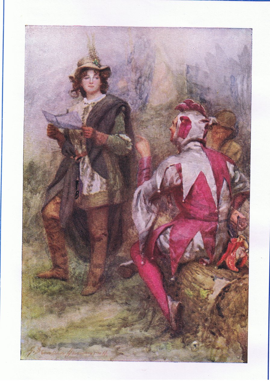 Strom nese špatné ovoce (Jak se vám líbí), z The Complete Works of Shakespeare vydané George Harrap & Co Ltd, 20. léta od Hans Holbein der Jüngere