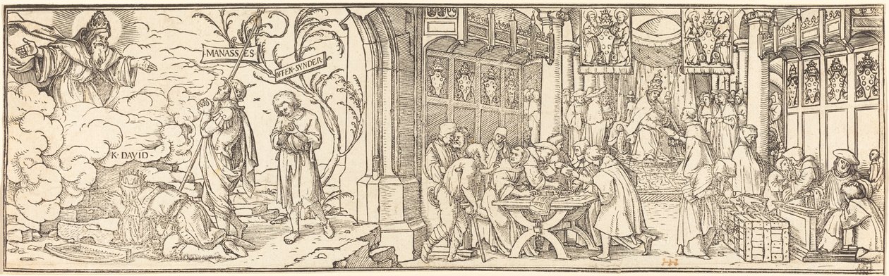 Provoz v odpustcích. od Hans Holbein der Jüngere
