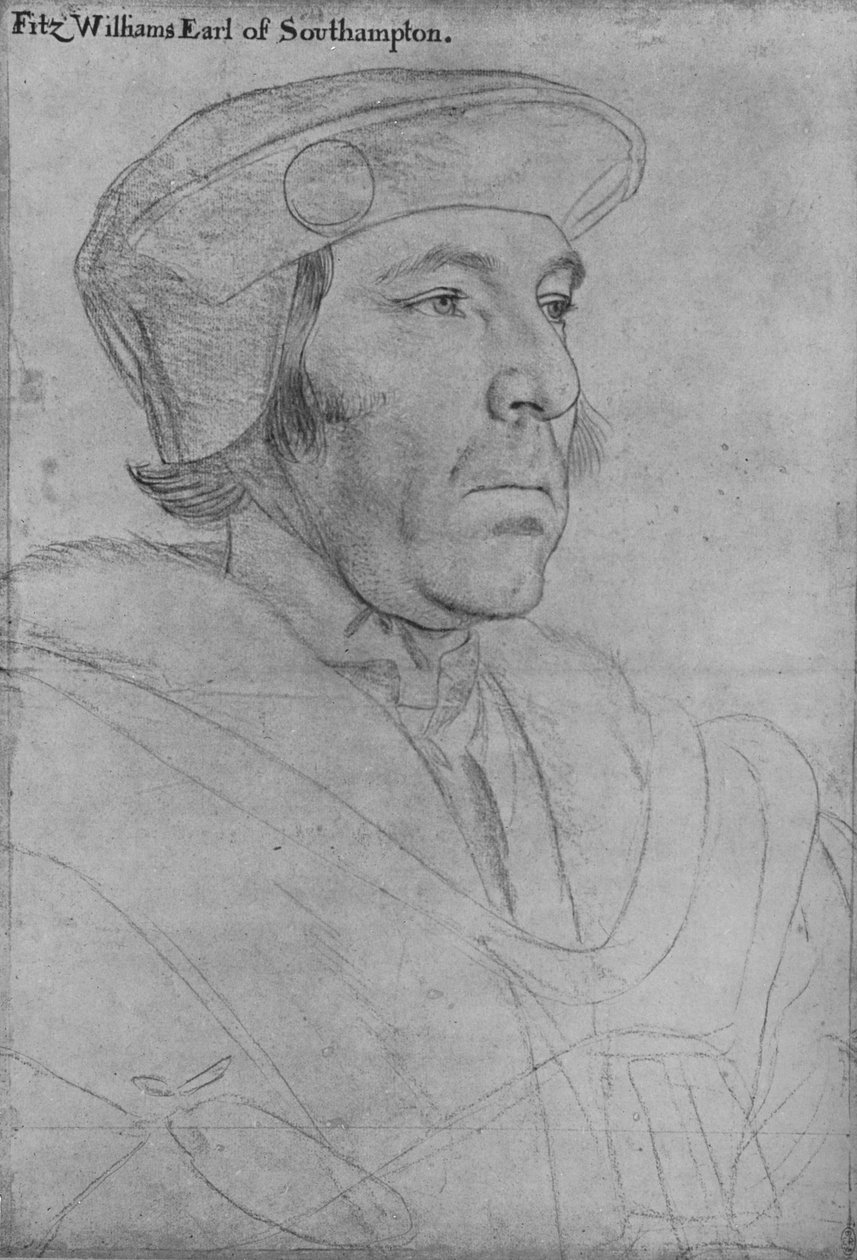 William Fitzwilliam, hrabě ze Southamptonu, c1536-1540 1945 od Hans Holbein der Jüngere