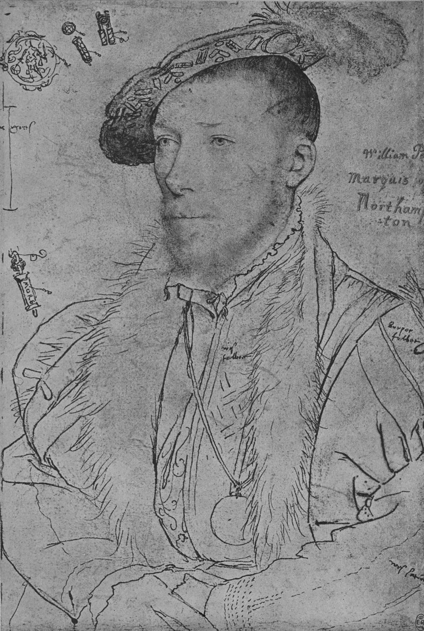William Parr, markýz z Northamptonu, c1538-1542 1945 od Hans Holbein der Jüngere