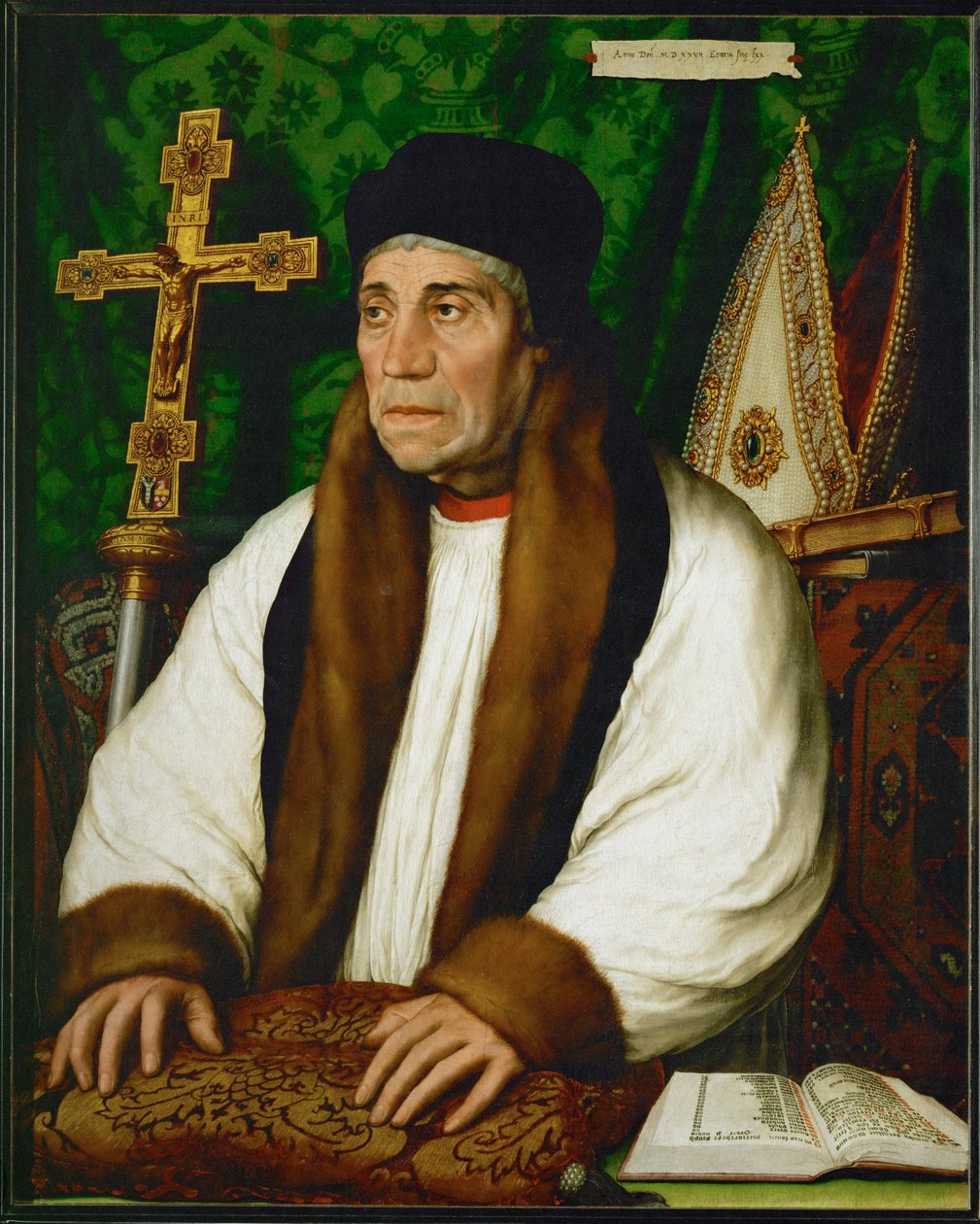 William Warham, arcibiskup z Canterbury ... od Hans Holbein the Younger