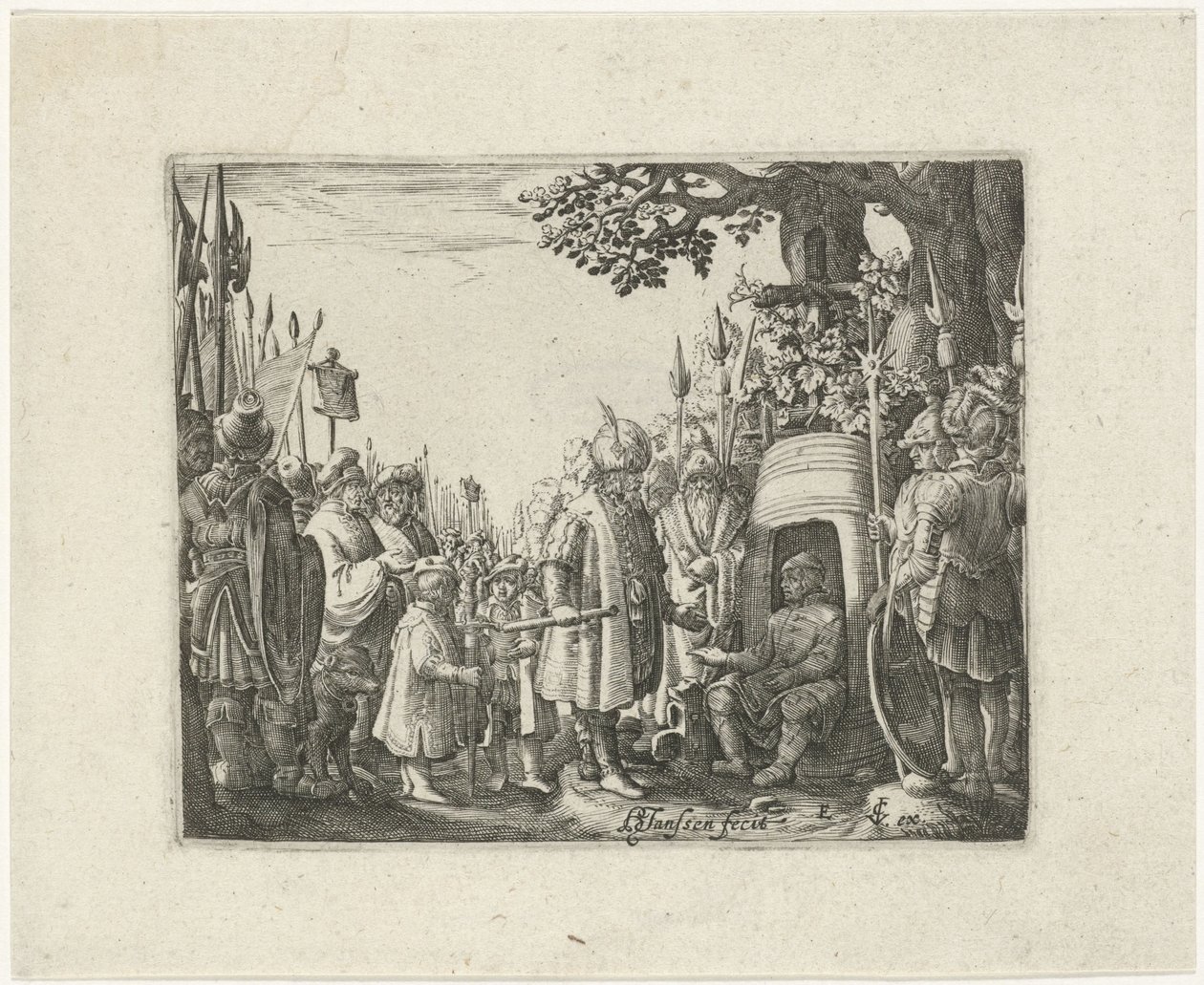 Alexandr Veliký a Diogenes od Hans Janssen