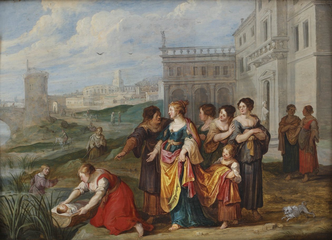 Mojžíšův nález od Hans Jordaens III